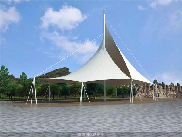 建造膜结构遮阳棚的时候如何使设施更加牢固?